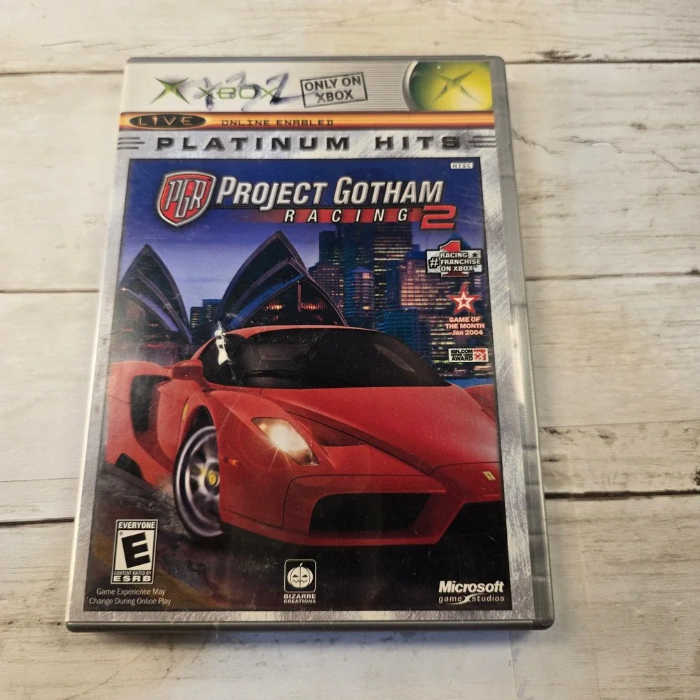 Project Gotham Racing 2 PGR2 Original Xbox Platinum Hits Racing Game CIB‎